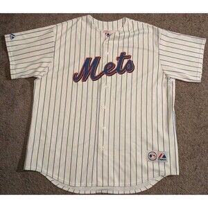 Vintage Y2K Majestic New York Mets Johan Santana Jersey Made in USA Men's 3XL